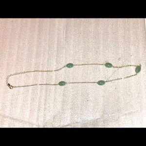 Sterling silver & mineral stone necklace